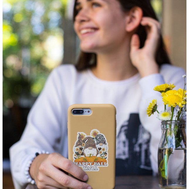 Autumn Fall Gnome Die Cut Sticker Decal (Creator Uploaded)