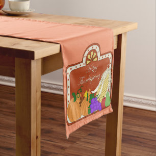Autumn Fall Harvest Thanksgiving table runner