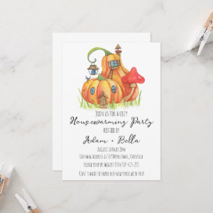 autumn fall housewarming invitations