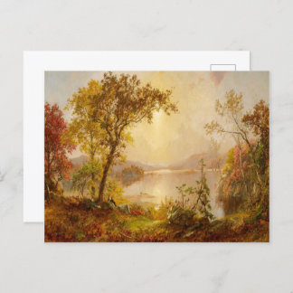 Autumn Fall Landscape Painting Printed Postcard