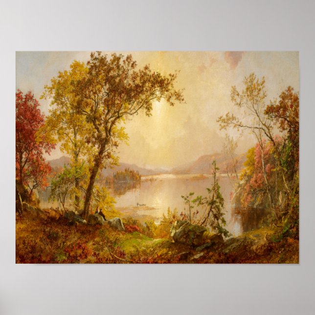 Autumn Fall Landscape Painting Printed  Poster (Front)