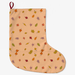 Autumn Fall Large Christmas Stocking