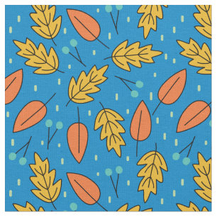 Autumn Fall Leaves Fabric