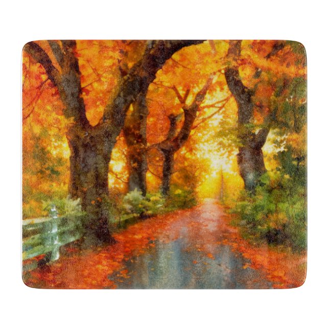 Autumn/Fall/Leaves/nature  Cutting Board (Front)