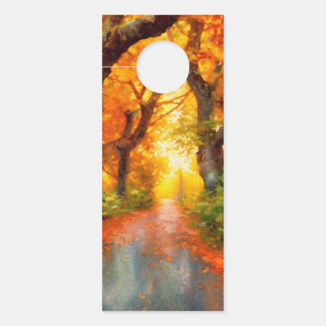 Autumn/Fall/Leaves/nature  Door Hanger (Front)