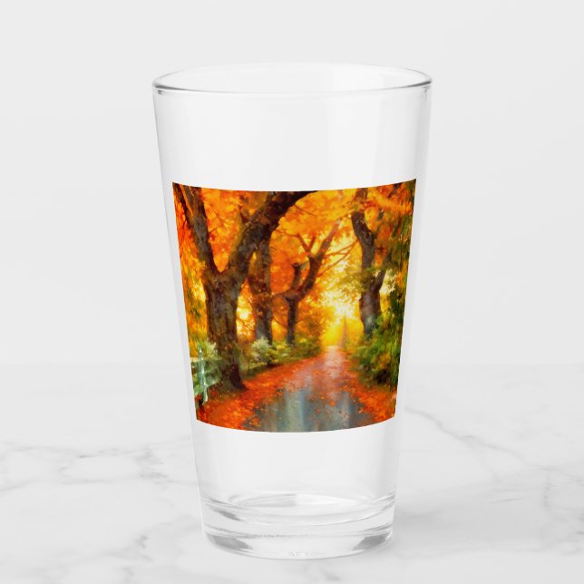 Autumn/Fall/Leaves/nature  Glass (Front)