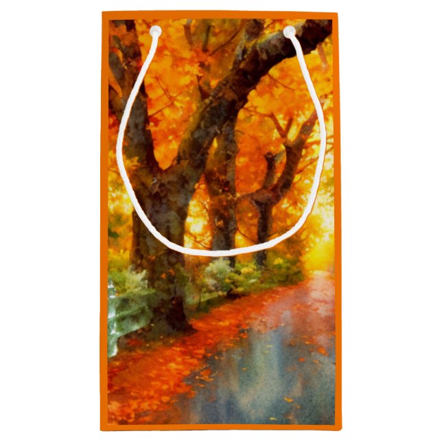 Autumn/Fall/Leaves/nature  Small Gift Bag (Back)