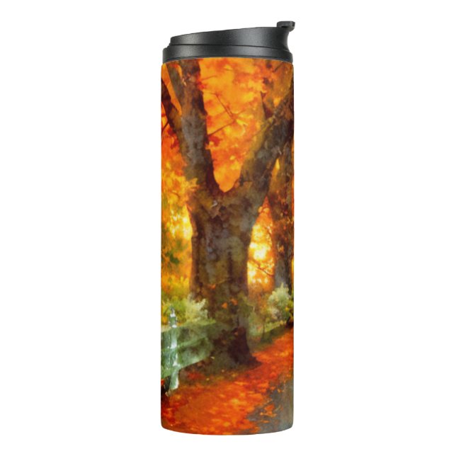 Autumn/Fall/Leaves/nature  Thermal Tumbler (Rotated Left)