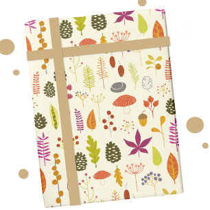 Autumn Fall Leaves Nature Wrapping Paper