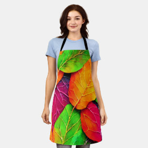 Autumn Fall Leaves Pattern   Apron