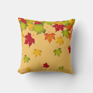 Autumn Fall Leaves Pillow