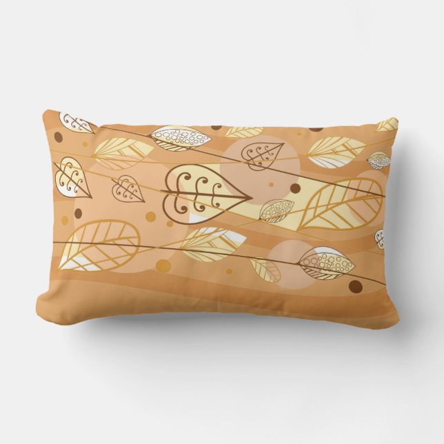 Autumn Fall Leaves Pillow (Front)