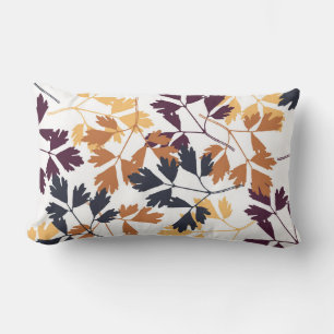 Autumn Fall Leaves Throw Pillow
