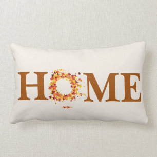 Autumn Fall Leaves Throw Pillow