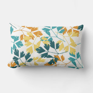 Autumn Fall Leaves Throw Pillow