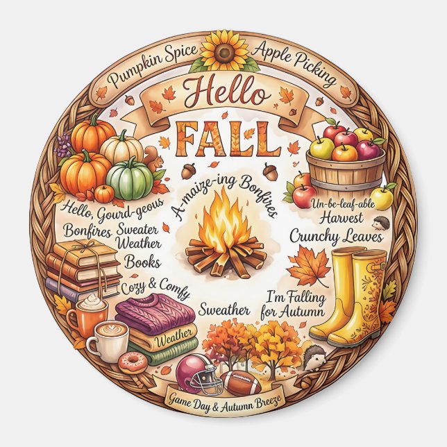 Autumn/Fall Magnet (Front)