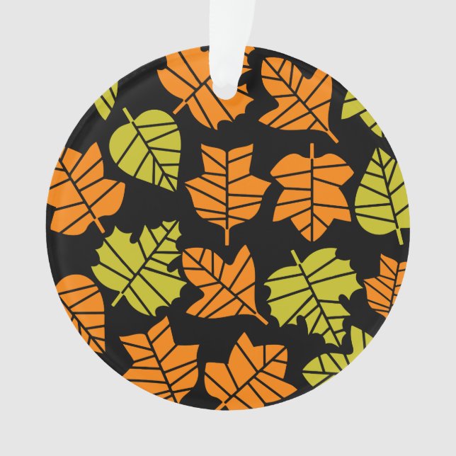 Autumn Fall Nature Transition Ornament (Front)
