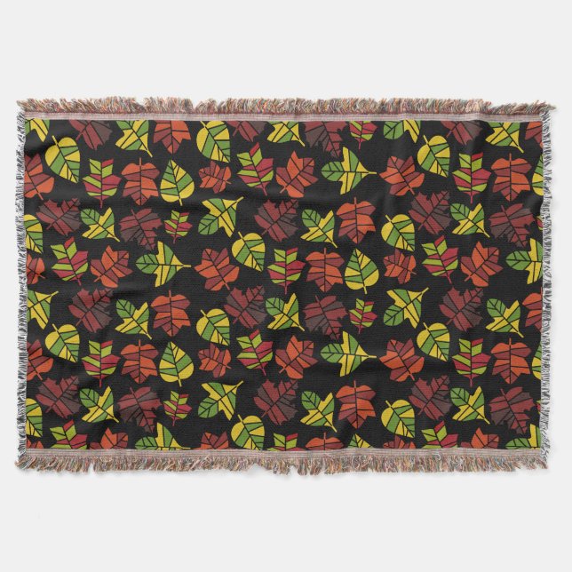 Autumn Fall Nature Transition Throw Blanket (Front)
