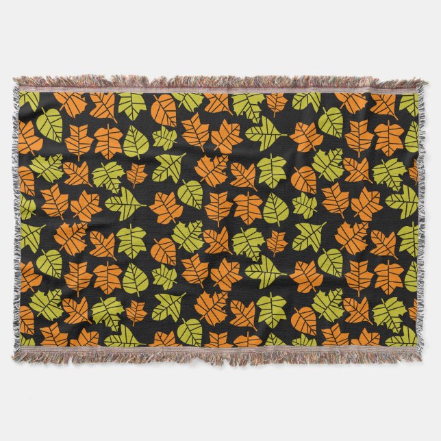 Autumn Fall Nature Transition Throw Blanket (Front)