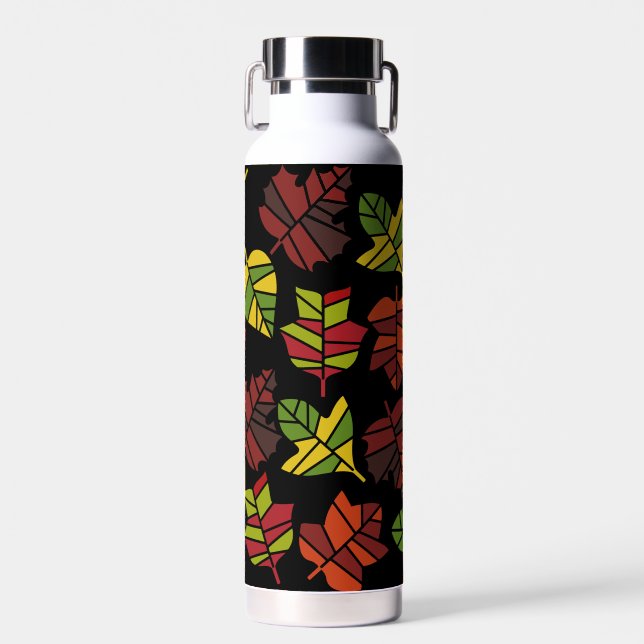 Autumn Fall Nature Transition Water Bottle (Front)