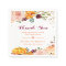 Autumn Fall Pumpkin Burgundy Floral Thank You