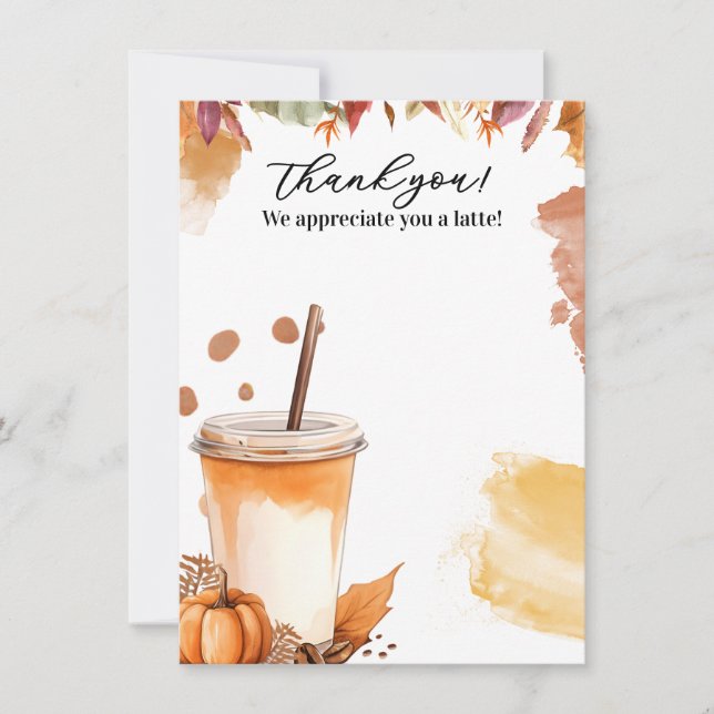 Autumn Fall Pumpkin Spice Party Invitation (Front)