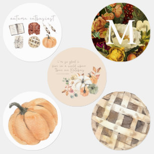 Autumn Fall Pumpkin Stickers