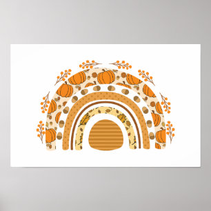 Autumn/Fall Rainbow Poster