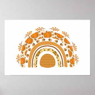 Autumn/Fall Rainbow  Poster