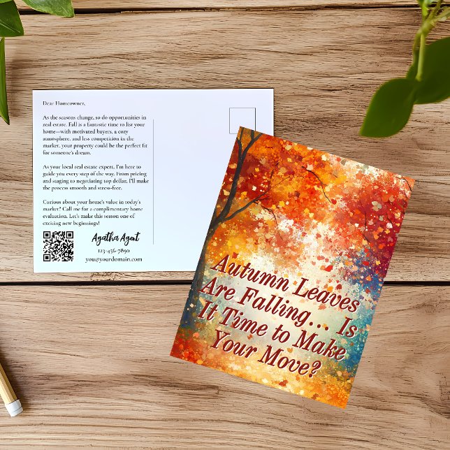 Autumn Fall Real Estate Marketing Postcard (Creator Uploaded)