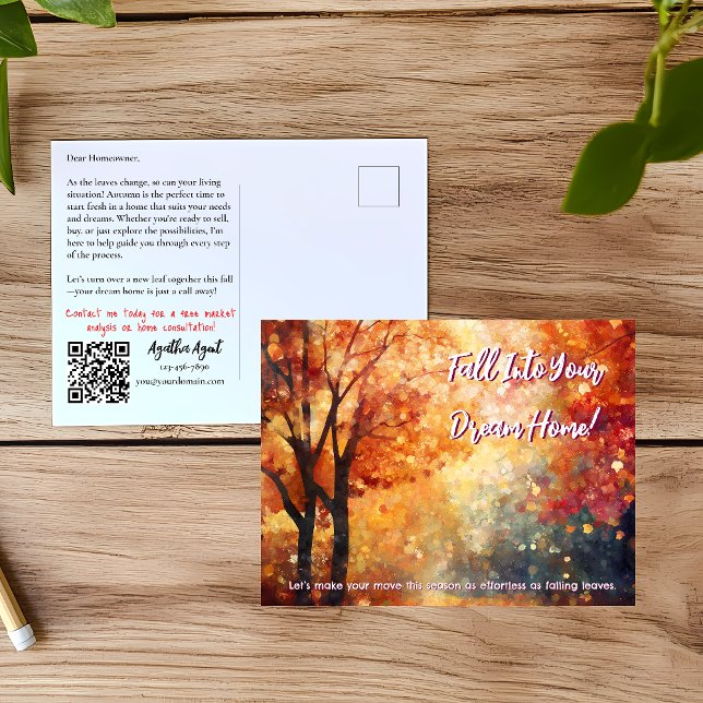 Autumn Fall Real Estate New Client Marketing Postcard (Creator Uploaded)