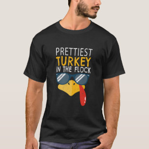 Autumn Fall Season Prettiest Turkey Head Happy Tha T-Shirt
