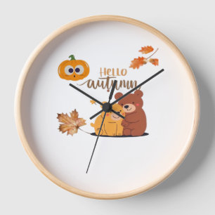 Autumn Fall Shirt, Thanksgiving Shirt, Fall Pumpki Clock