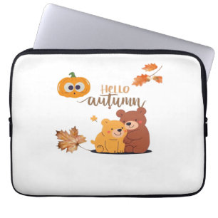 Autumn Fall Shirt, Thanksgiving Shirt, Fall Pumpki Laptop Sleeve