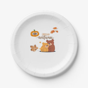 Autumn Fall Shirt, Thanksgiving Shirt, Fall Pumpki Paper Plate