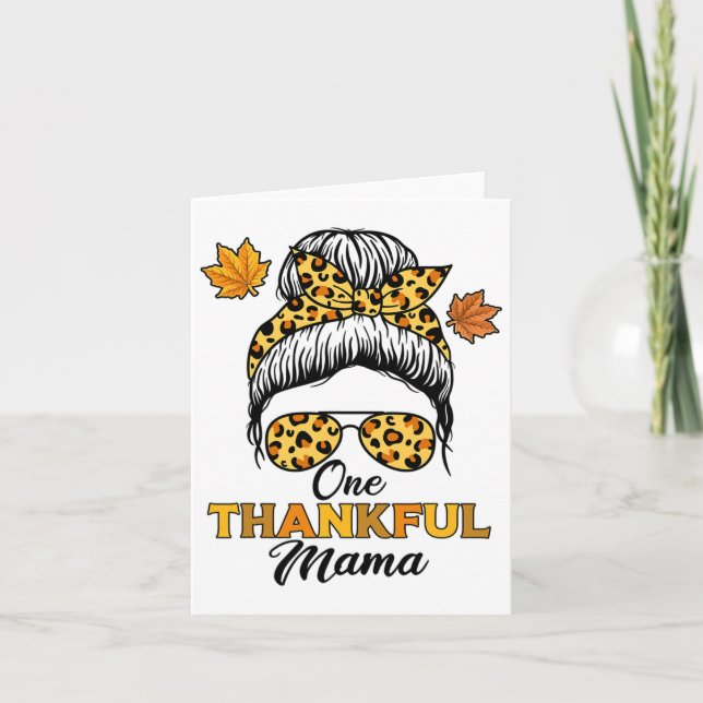 Autumn Fall Thanksgiving  Card (Front)
