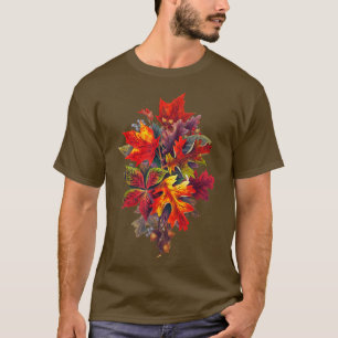 Autumn Fall Thanksgiving Season Colourful Leaves A T-Shirt