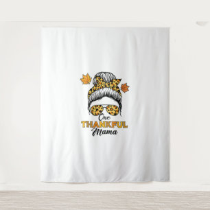 Autumn Fall Thanksgiving Shirts, One Thankful Mama Tapestry