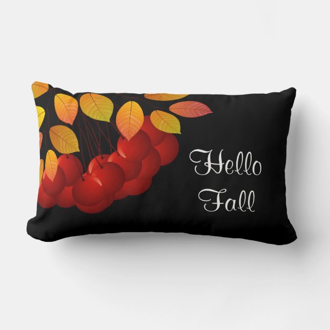 Autumn Fall Throw Pillow (Front)