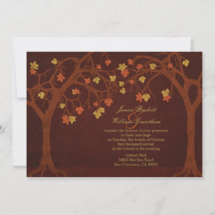 Autumn / Fall Trees Wedding Invitation