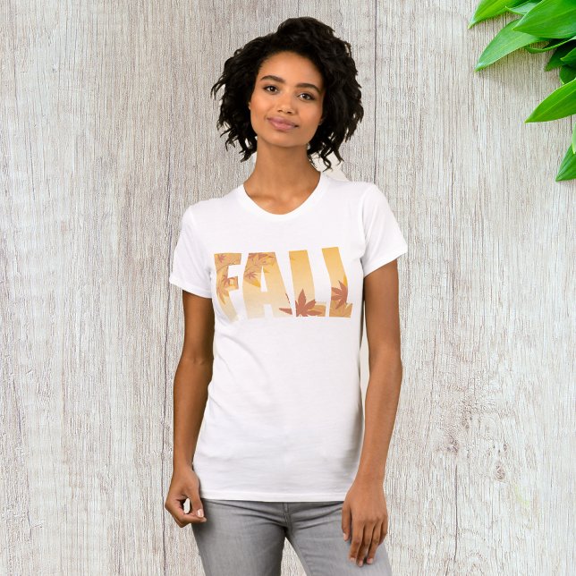 Autumn Fall Typography Design with Leaves  T-Shirt (Creator Uploaded)
