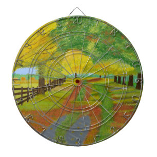Autumn- Fallen Leaves Dartboard