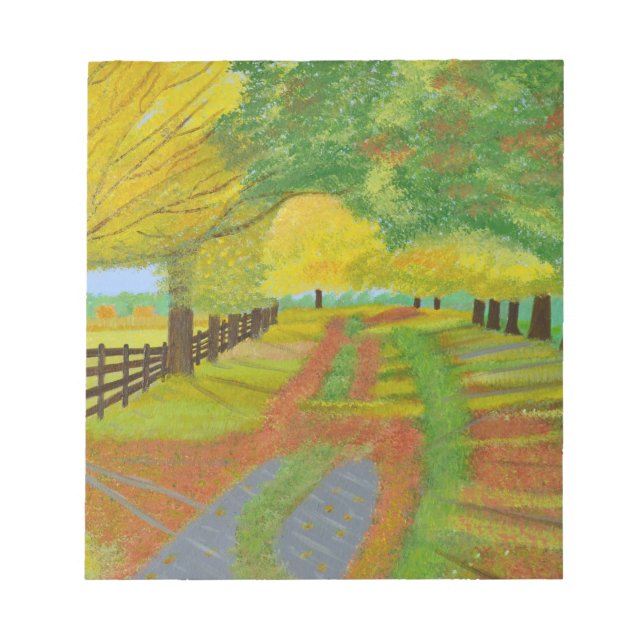 Autumn- Fallen Leaves Notepad (Front)