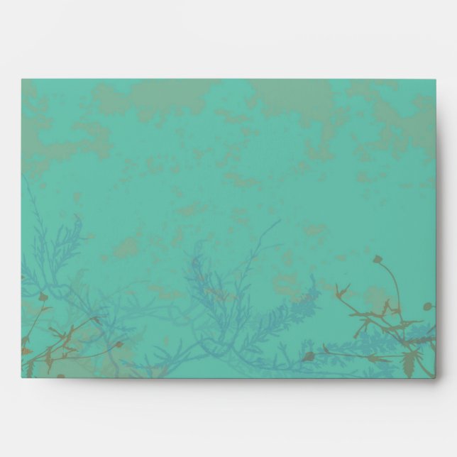 Autumn Falling Leaves Matching Custom Envelope (Front)