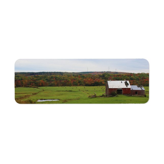 Autumn Farm Return Address Label (Front)