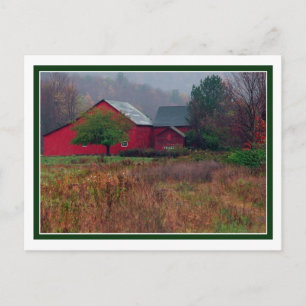 Autumn Farm Scene Postcard