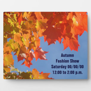 Autumn Fashion Show signs custom Plagues Business Plaque