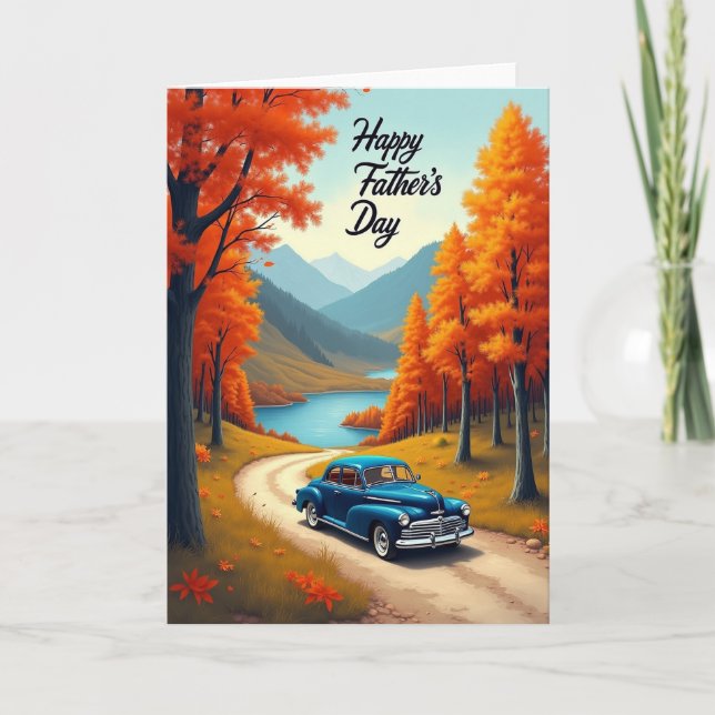 Autumn Fathers Day Auto Card (Front)