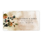 autumn feel elegant floral return address