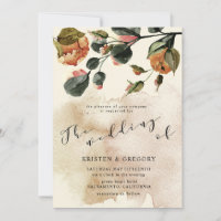 autumn feel elegant floral Wedding